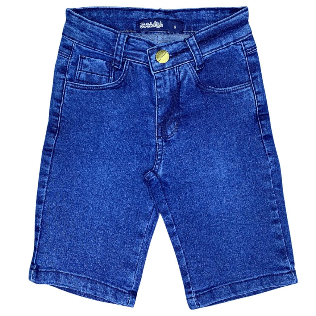 Bermuda Jeans Masculina Short Infantil Meninos