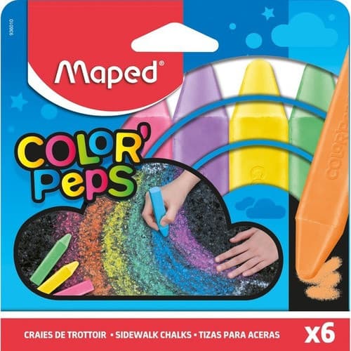 Giz de Chão 6 Cores - Color Peps Maped