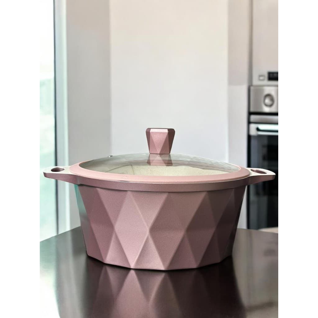 Panela DIAMANTE 28cm 6,4 LTS com revestimento em cerâmica (indução)
