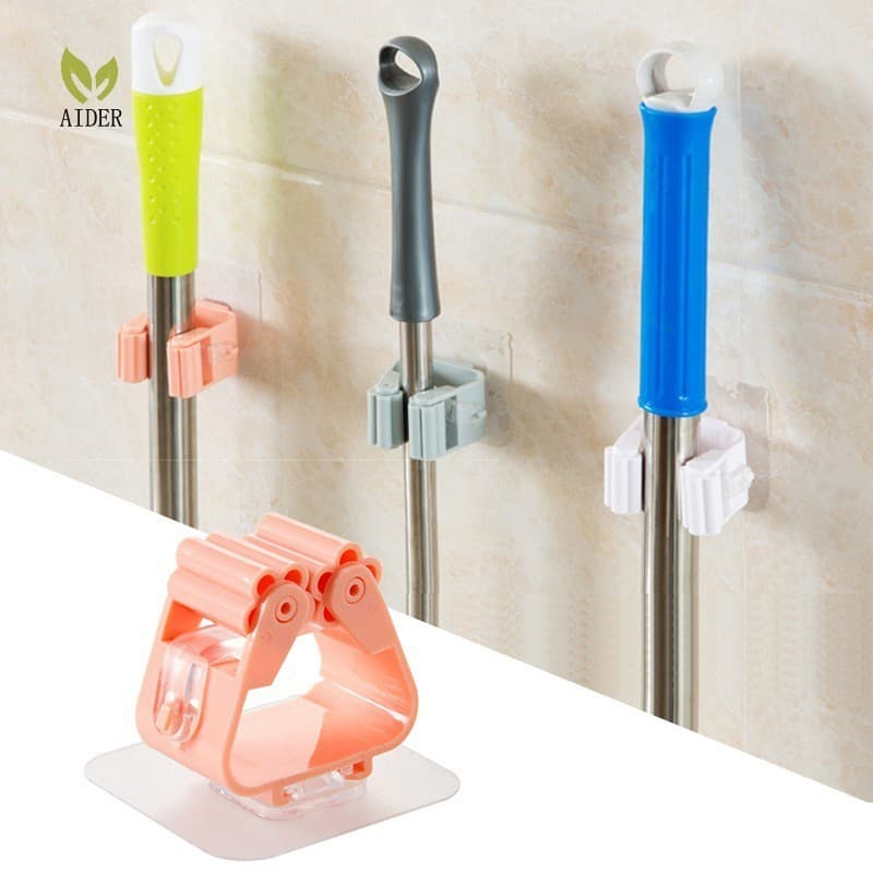 Suporte para Vassouras e Rodo Suporte de Parede Gancho de Cozinha Banheiro Racks Sem Cheiro