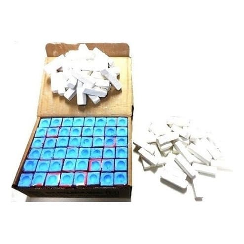 50 Giz Azul 100 Giz Branco Taco Bilhar Sinuca Snooker