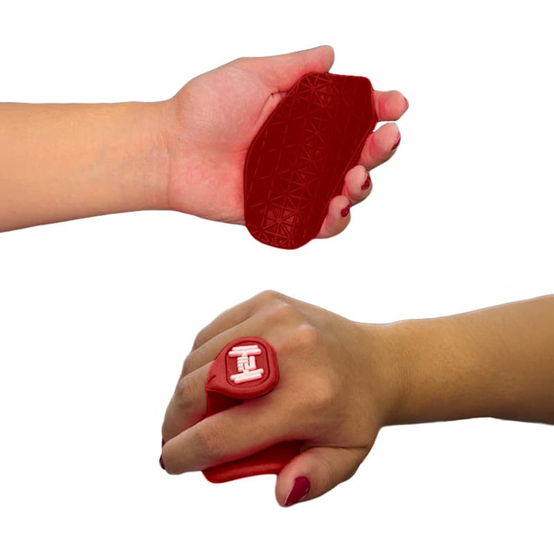 Suporte de Pegada P/ Academia Exercícios Cross Fit Ergonômico Vermelho