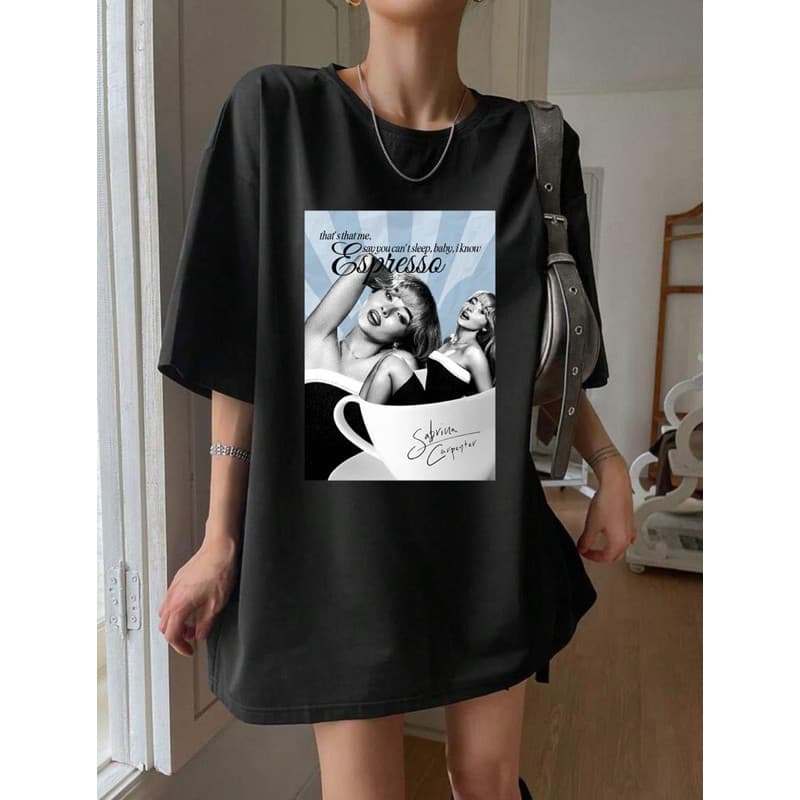 Camiseta SC Música Pop Espresso Unissex 100% Algodão Lançamento Estilo