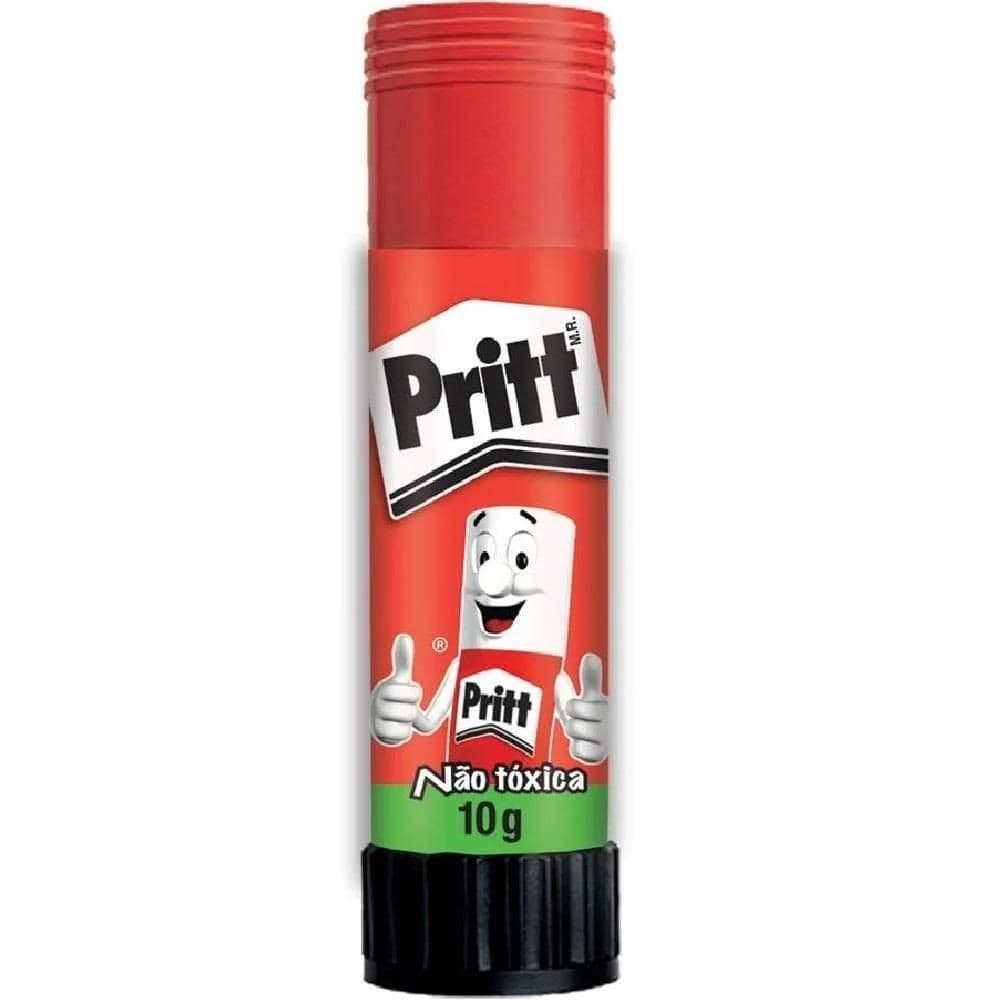 Cola Bastão Escolar Pritt 10g Escolar Lavável Atóxica