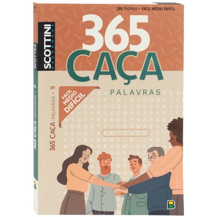 Livro Scottini 365 Caca-Palavras 288 Paginas N.9 Todo Livro