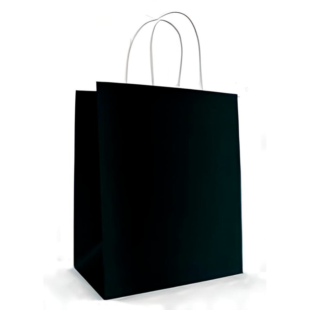 Sacola De Papel 14cmX08X16cm Com 10 Unidades Preto
