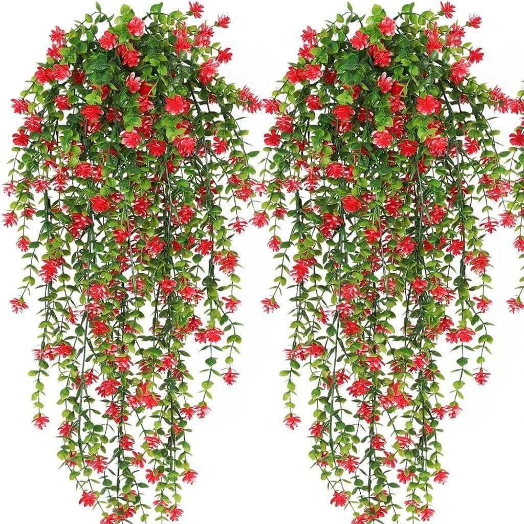 Simulação Eucalipto Eucalipto Camélia Rattan Wall Hanging Simulação Planta Verde Dinheiro Folha de Lótus Vinha Decorações Interiores e Exteriores