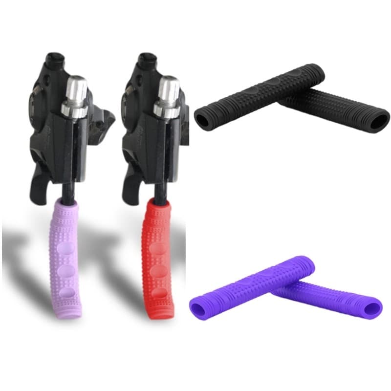 1pair Silicones Antiskid Handle Cover Elasticities Bike Brake Handle Cover