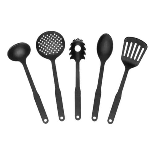 Kit 5 Peças Nylon Colher Arroz Concha Escumadeira Up Home