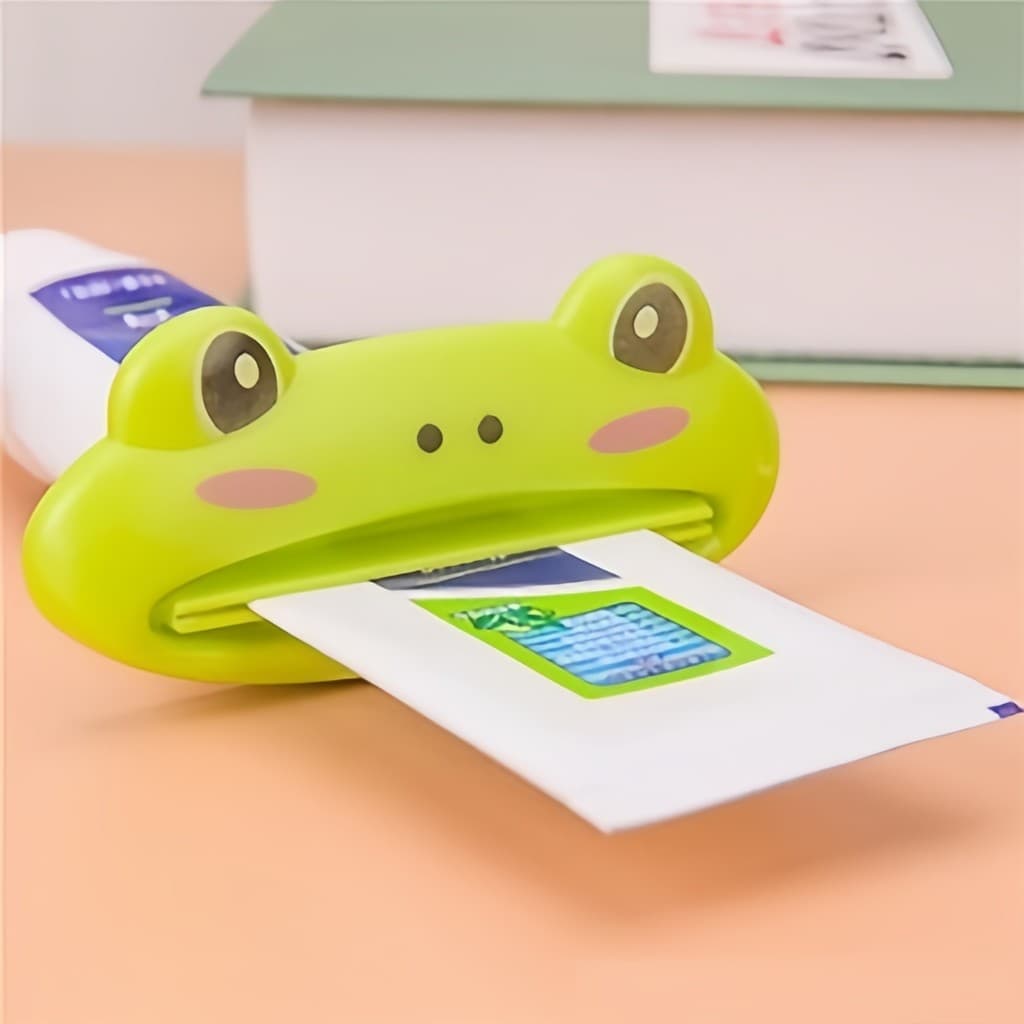 Adicionar À Lista De Desejos Distribuidor Multifuncional De Pasta De Dente Em Formato De Animal Fofo Para Banheiro/Limpe