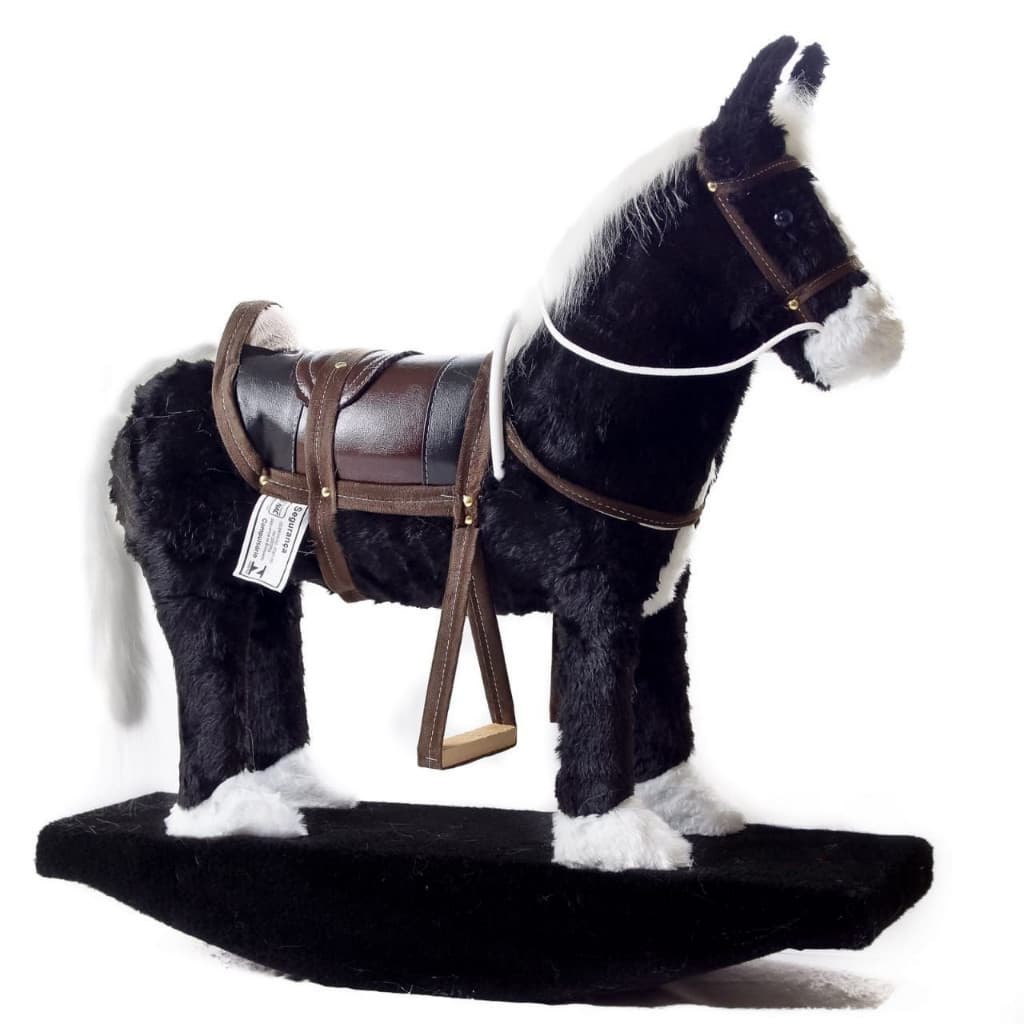 cavalo pop luxo cavalinho brinquedo infantil balanço gangorra madeira Pelucia ponei