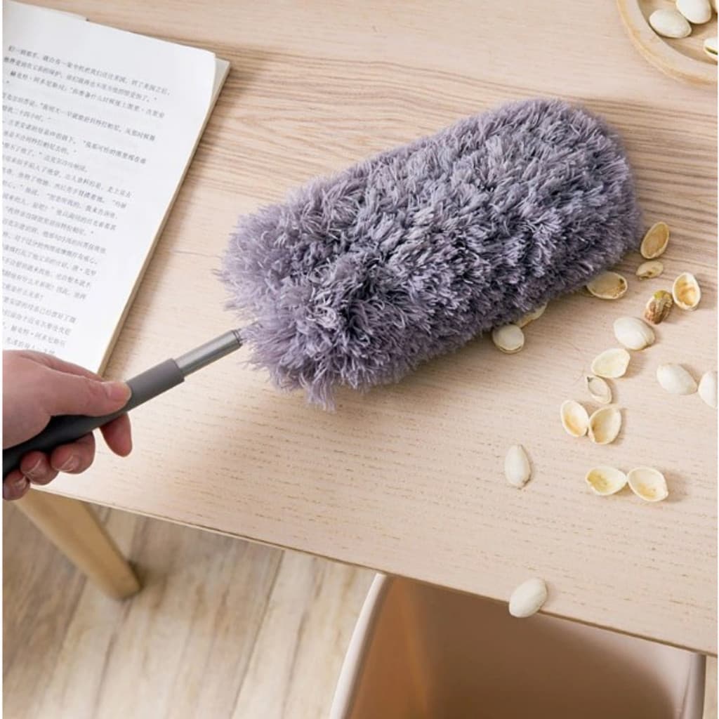 Espanador de Microfibra Retrátil Eletrostático Extensível Flexível para Poeira Cores Sortidas