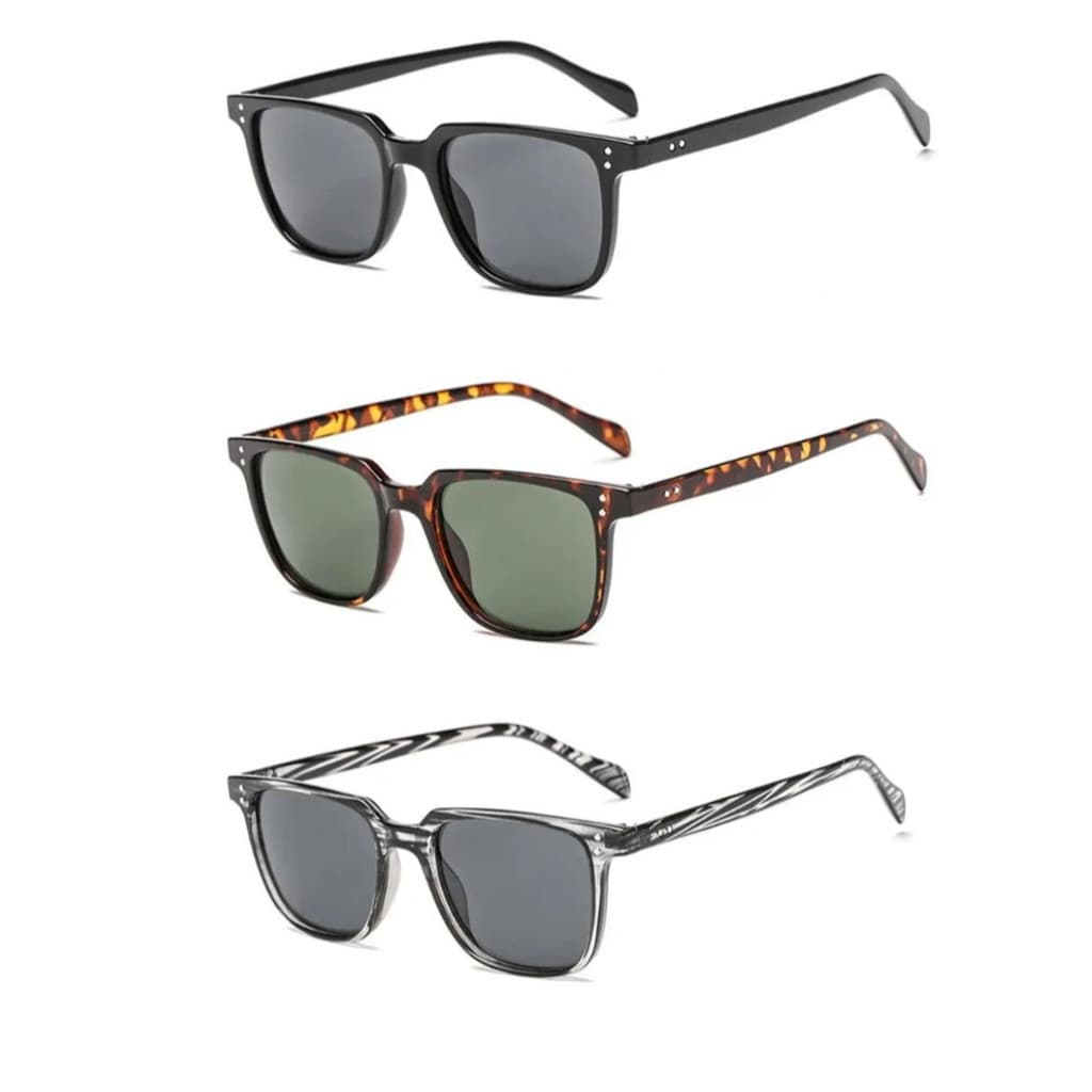 Óculos De Sol Quadrado Vintage Adulto Proteção Uv400