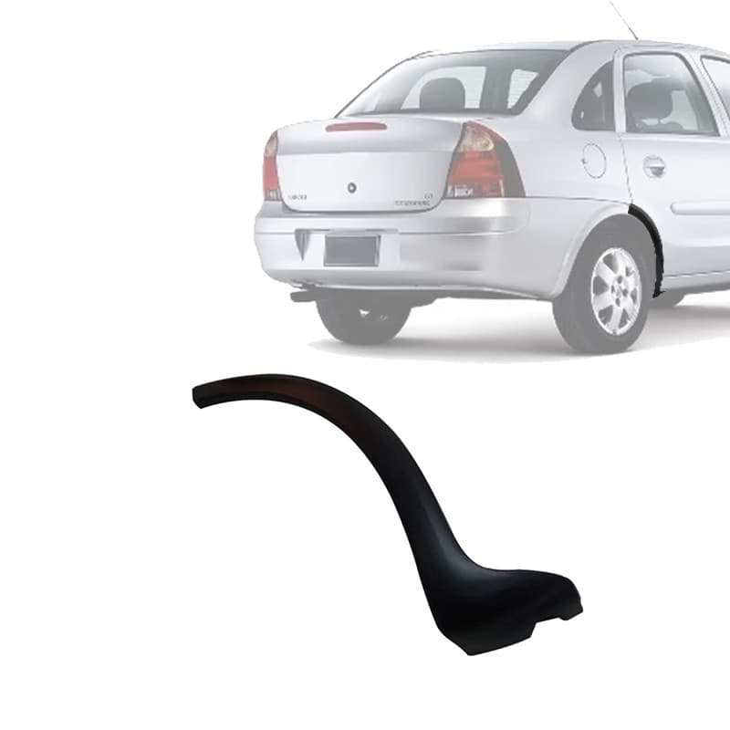 Moldura do Paralama Traseiro Corsa Sedan Joy Maxx Premium 2003 2004 2005 2006 2007 2008 2009 2010 2011 2012