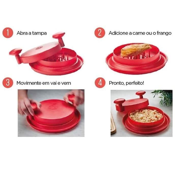 Desfiador Triturador Cortador De Frango Carne Alimentos Portátil Prático Cozinha