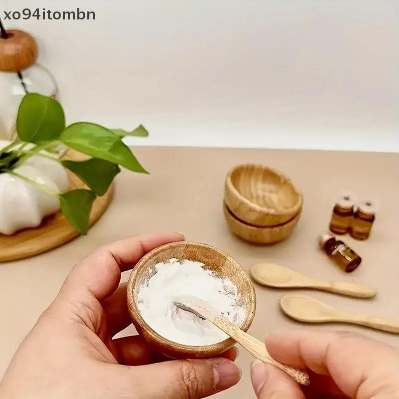 itens Tamanho Bambu DIY Máscara Facial Tigela De Mistura Com Colher Conjunto De Aromaterapia Cuidados Faciais Kits De Fe