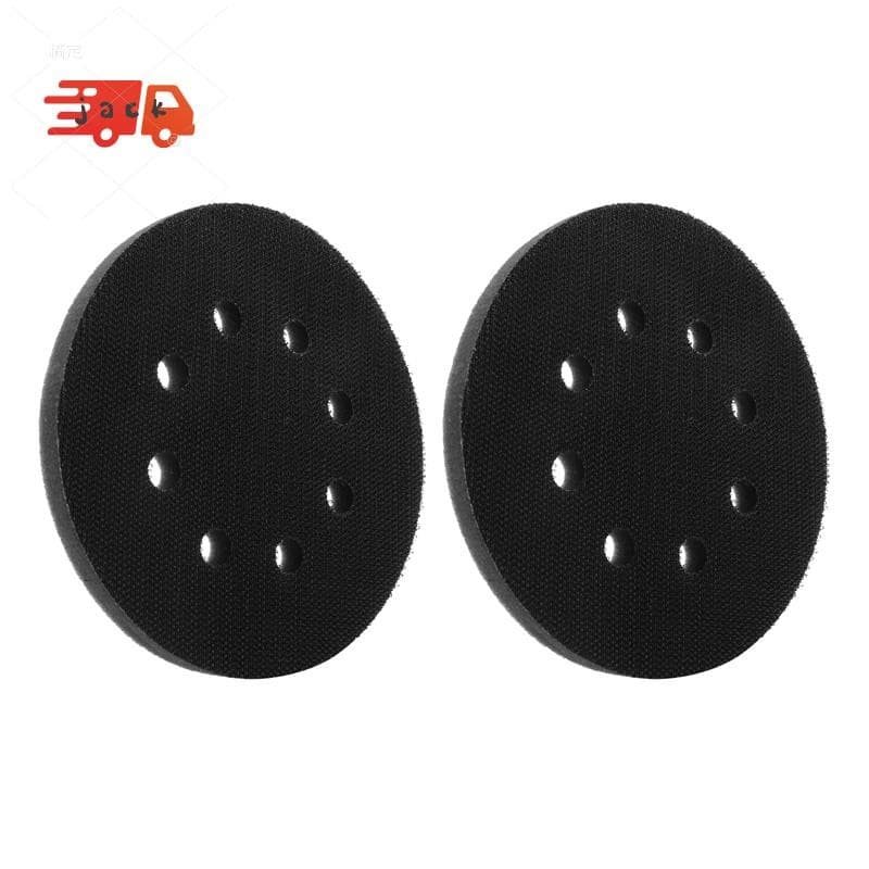 2 Pces 5 Polegada (125Mm) Almofada De Interface De Esponja Macia De 8 Furos Para Lixar Almofadas E Discos De Lixa De Gan