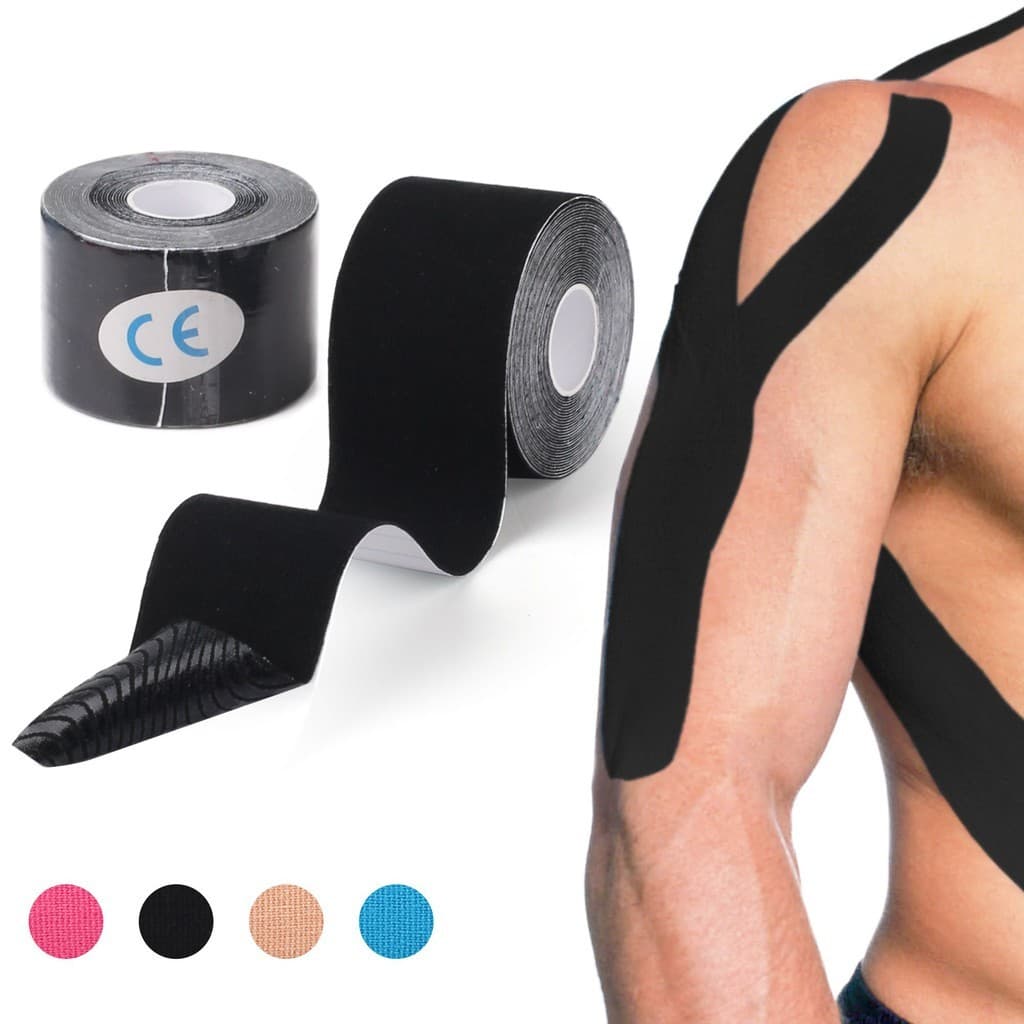 Fita Kinesio Tape Bandagem Funcional Elástica Adesiva Sports cores variadas Academia