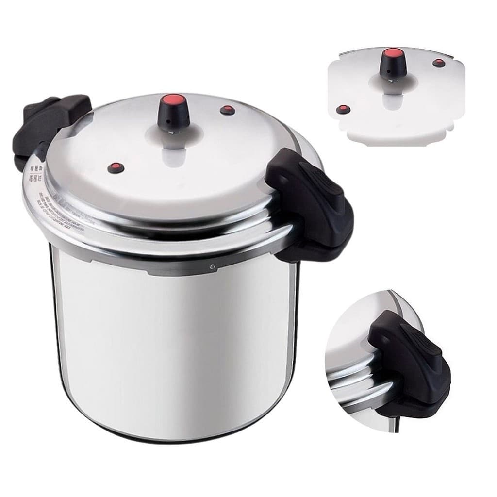 Panela de Pressão Fechamento Externo Profissional 20 litros Feijão Carne Sopa Profissional Restaurante Cozinha Macarrao de panela