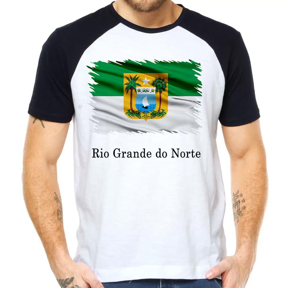 Camiseta Rio Grande do Norte bandeira estado