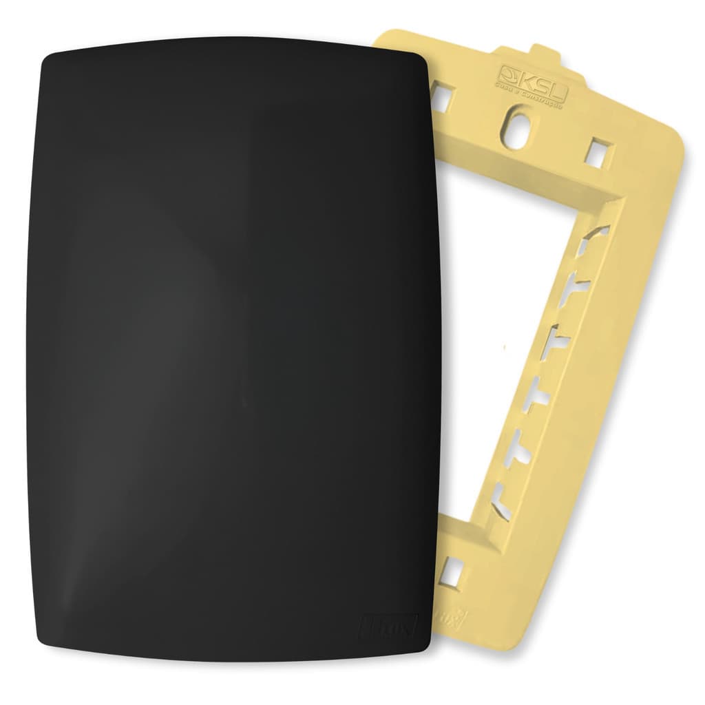 Espelho de Tomada Placa 4X2 Tampa Cega Com Suporte Grafite Home B.lux