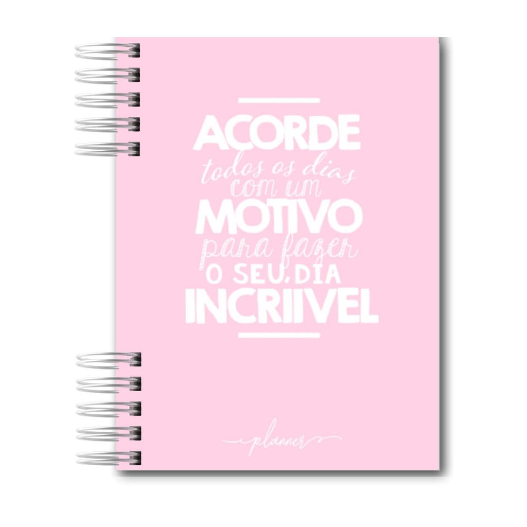 Linda Agenda Planner Permanente Capa Dura Cores