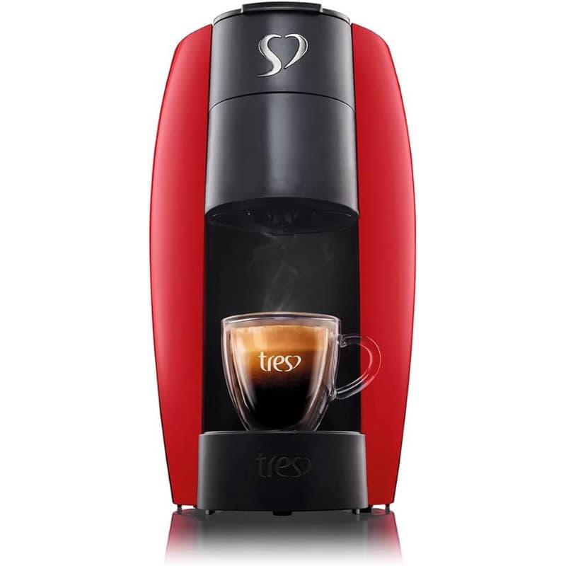 Cafeteira Expresso Lov Tres Corações Vermelha
