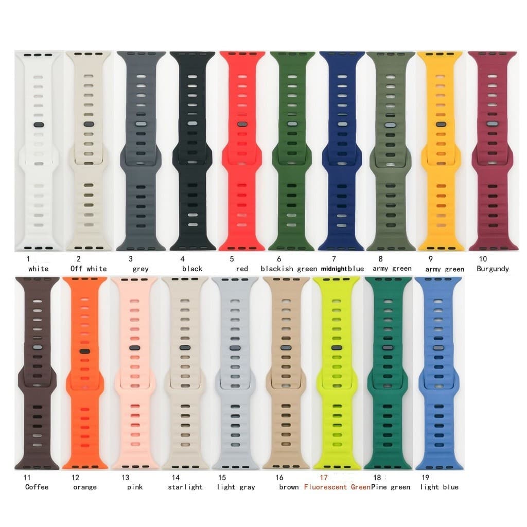 Pulseira Modelo Novo Pulseira De Silicone Para Relógio apple Watch Band Ultra 49m  38mm iwatch Sport Bracelet ENVIO