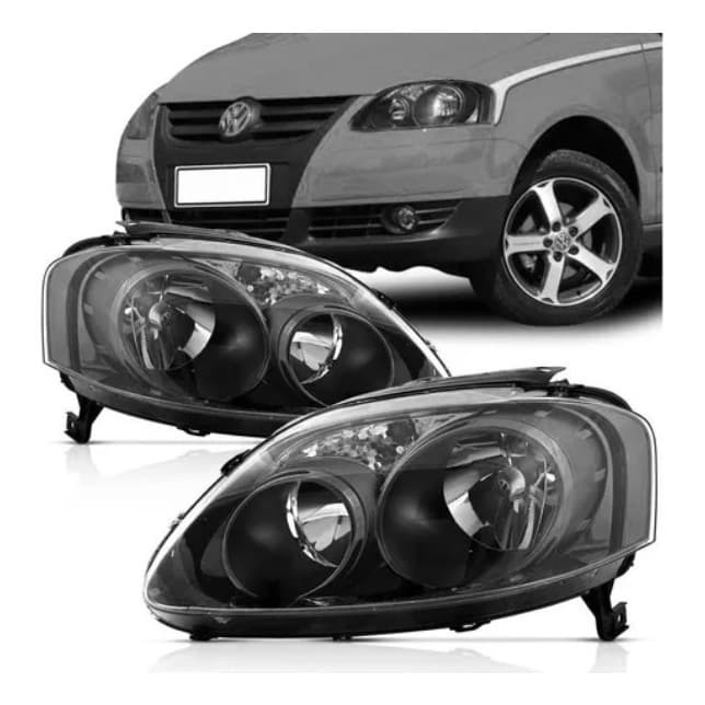 Farol Fox Crossfox Spacefox 2003 A 2010 Duplo Mascara Negra