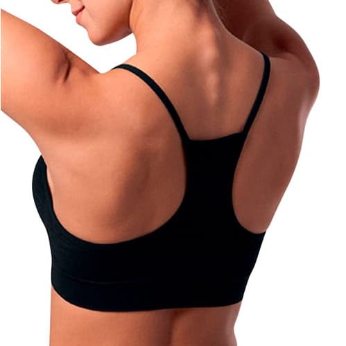 Top Fitness Nadador Atividade Física Esportivo Esportes Feminino Alça Fina Academia Sem Bojo Com Elástico Confortável