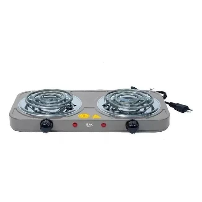 FOGAREIRO ELETRICO 2 BOCAS - 127V - 2000W- COR CINZA