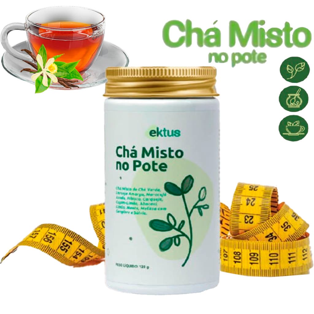 Chá Misto No Pote 120g  Quente Ou Gelado Ektus