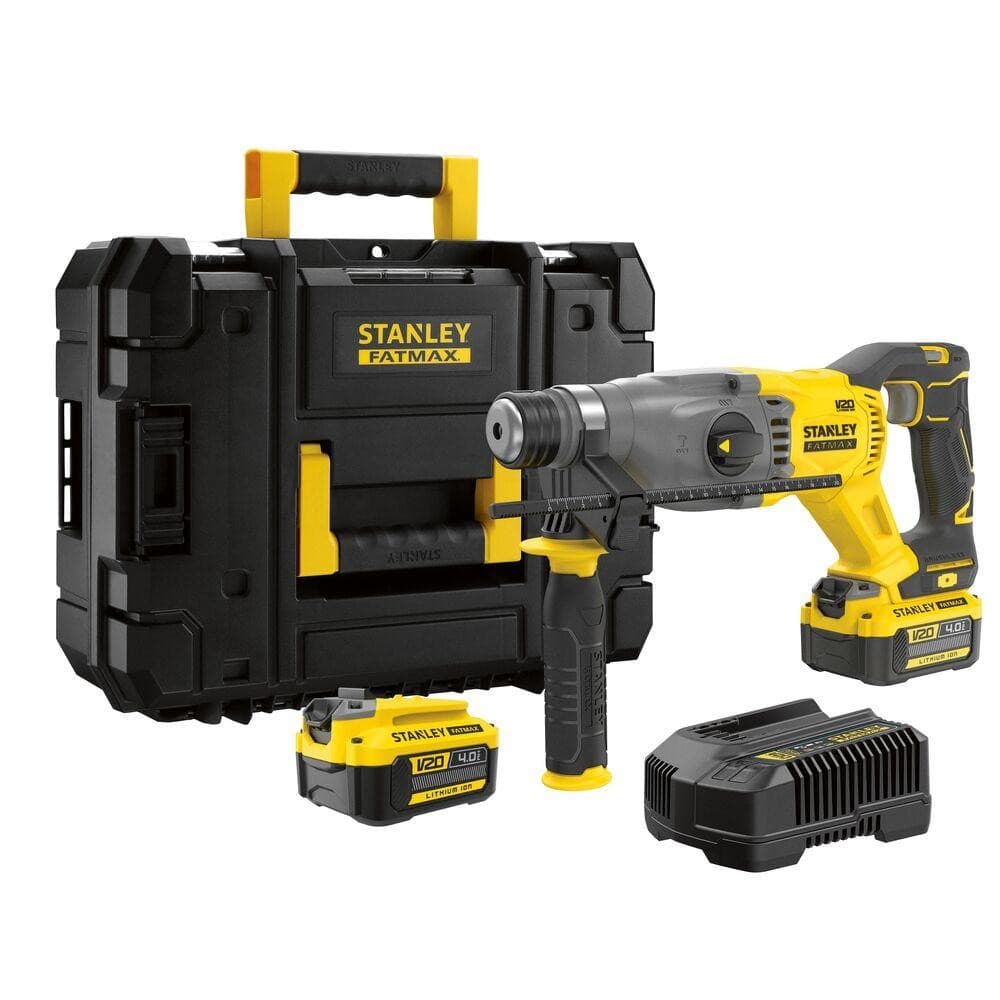 Martelete Perfurador Rompedor STANLEY SBH900M2K Com 2 Baterias, Carregador e Maleta