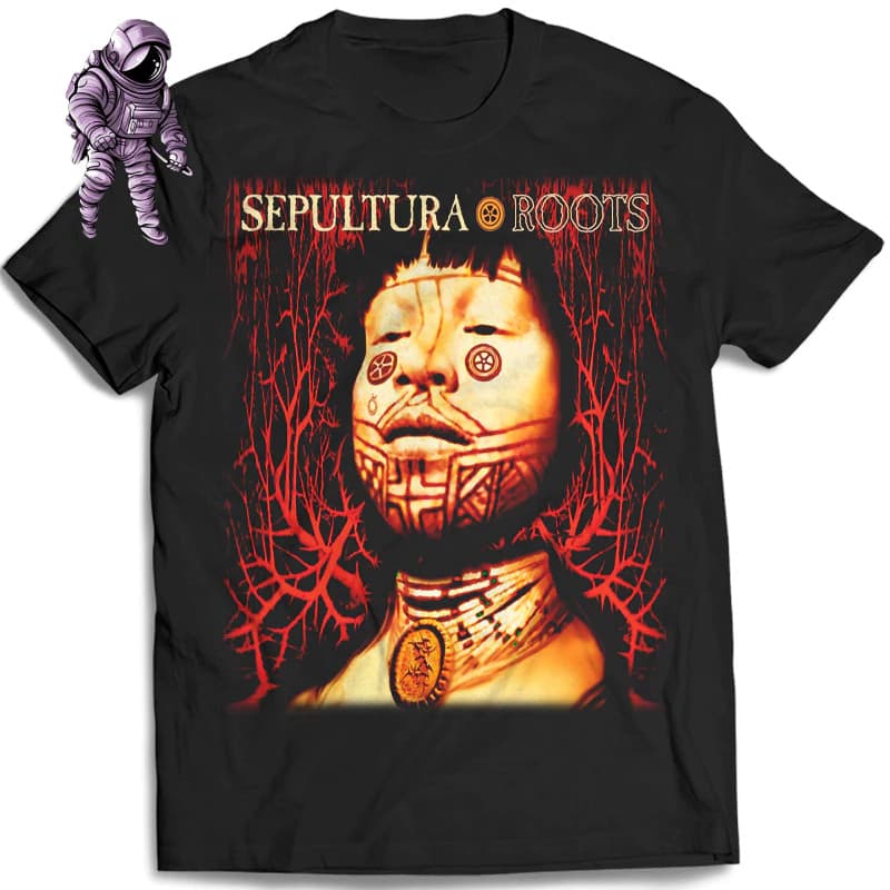 Camisa Sepultura - Camiseta Banda de Rock N Roll Unissex 100% Algodão