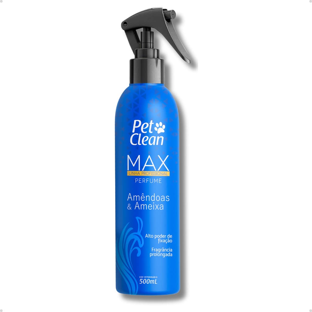 Perfume Colônia Pet Shop Premium Linha Max para Cachorro e Gato 500 ml Pet Clean Vários Aromas