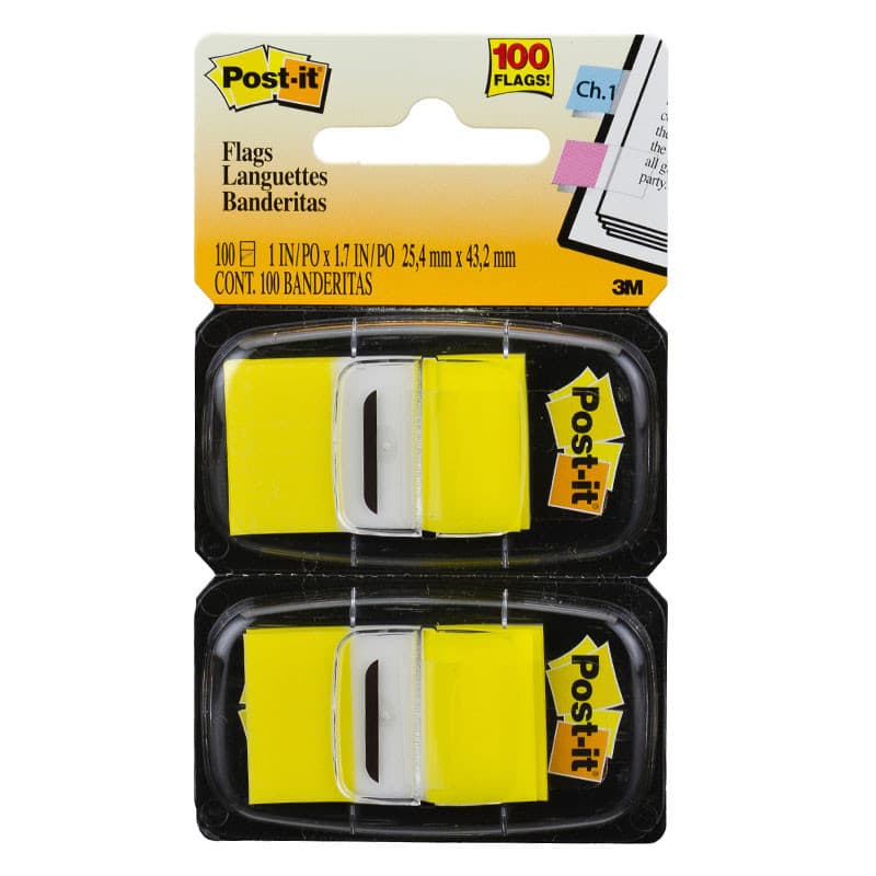 Post-it tape flags amarelo com 100 fls 3M