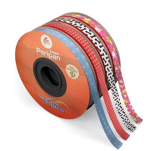 Viés Tijuca Estreito 12mm Estampado 100% Algodão - Peça c/ 20 mt