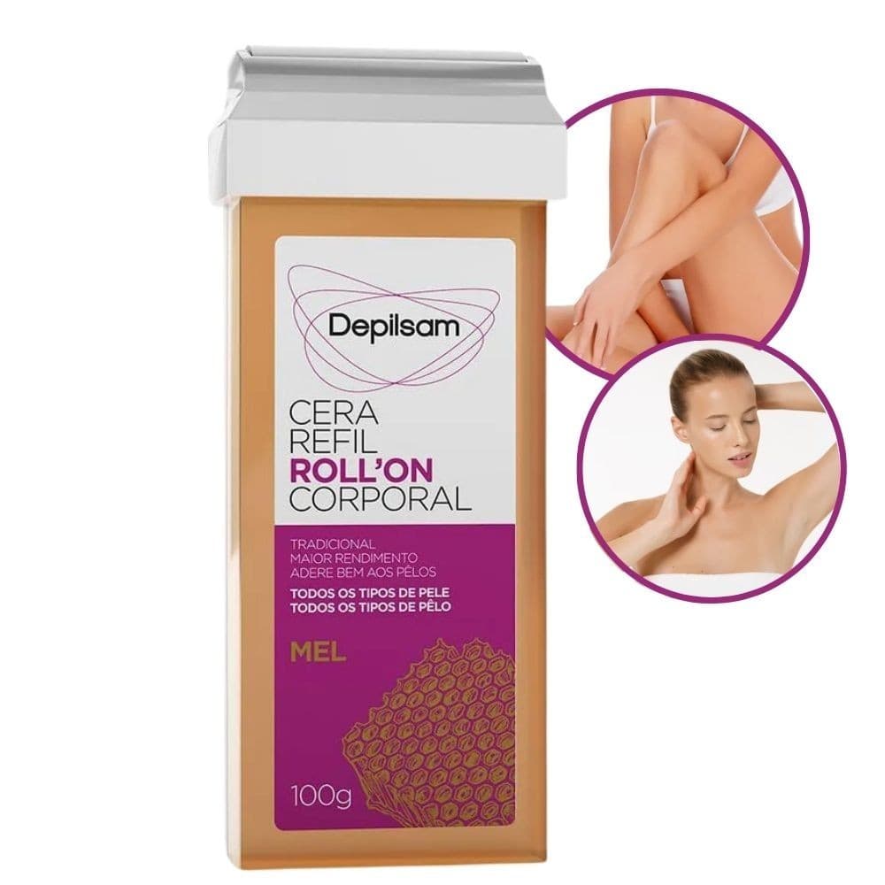Cera Depilatória Corporal Refil Roll On 100g Depilsam