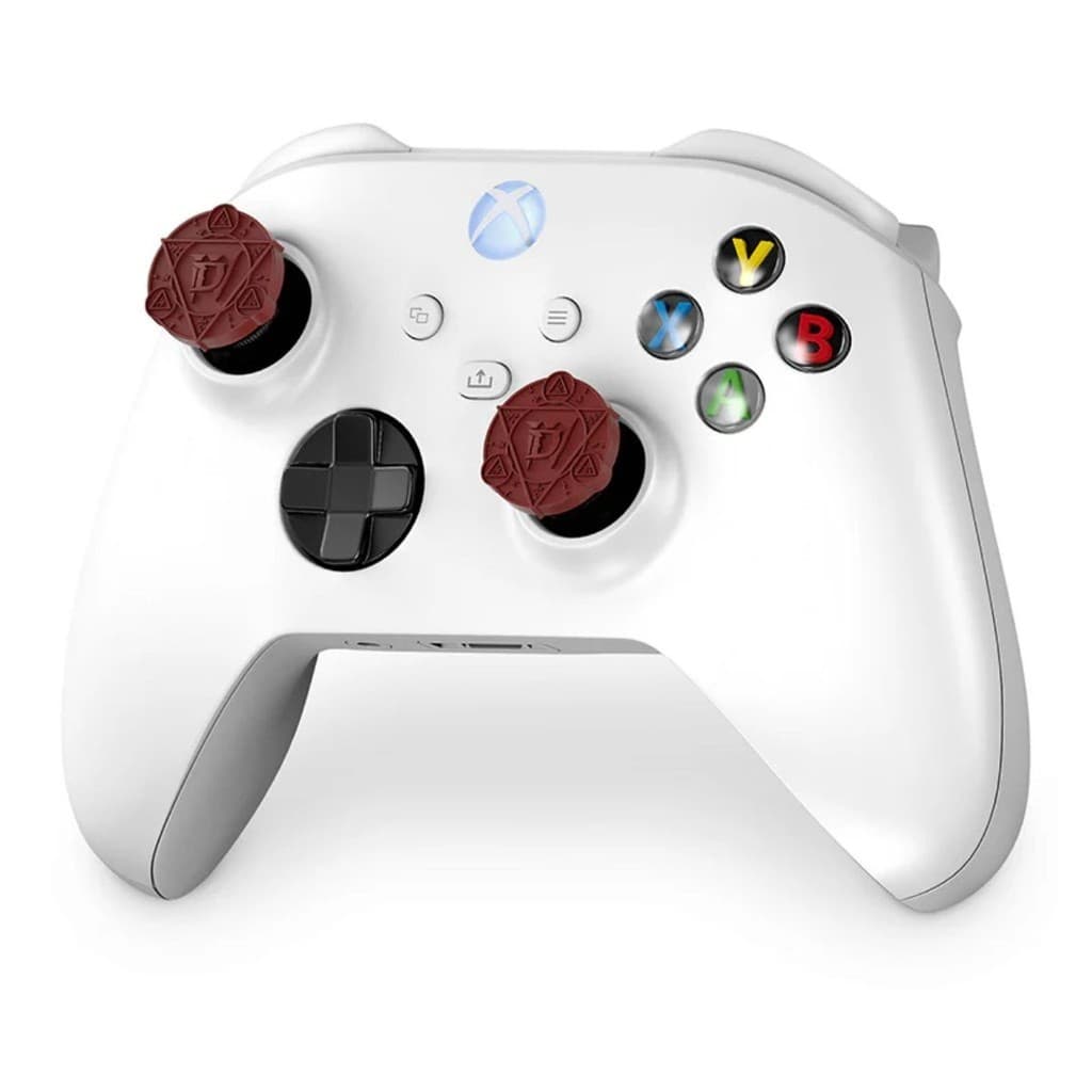 Par de Grip Extensor Diablo IV (4) Vermelho Thumbsticks Para Controle de Xbox Series X|S e Xbox One