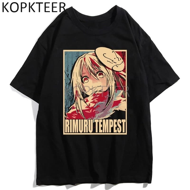 Camiseta Algodão Unissex Rimuru Tempest Tensei Shitara Slime Datta Ken ref007 Ds