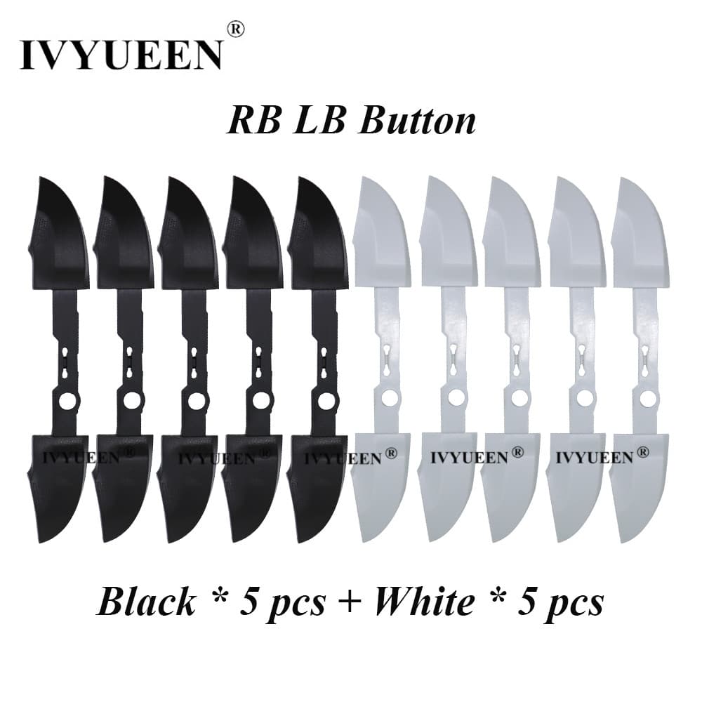 IVYUEEN 10-50 Conjuntos De Botão Amortecedor Branco Preto RB LB Para Controle XBox Série Sx XSX Peça De Reparo De Gatilh