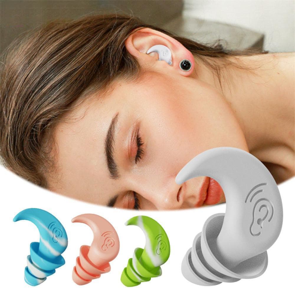 Tampões de Ouvido de Silicone à Prova d'Água Profissionais com Esponja Macia N4w
