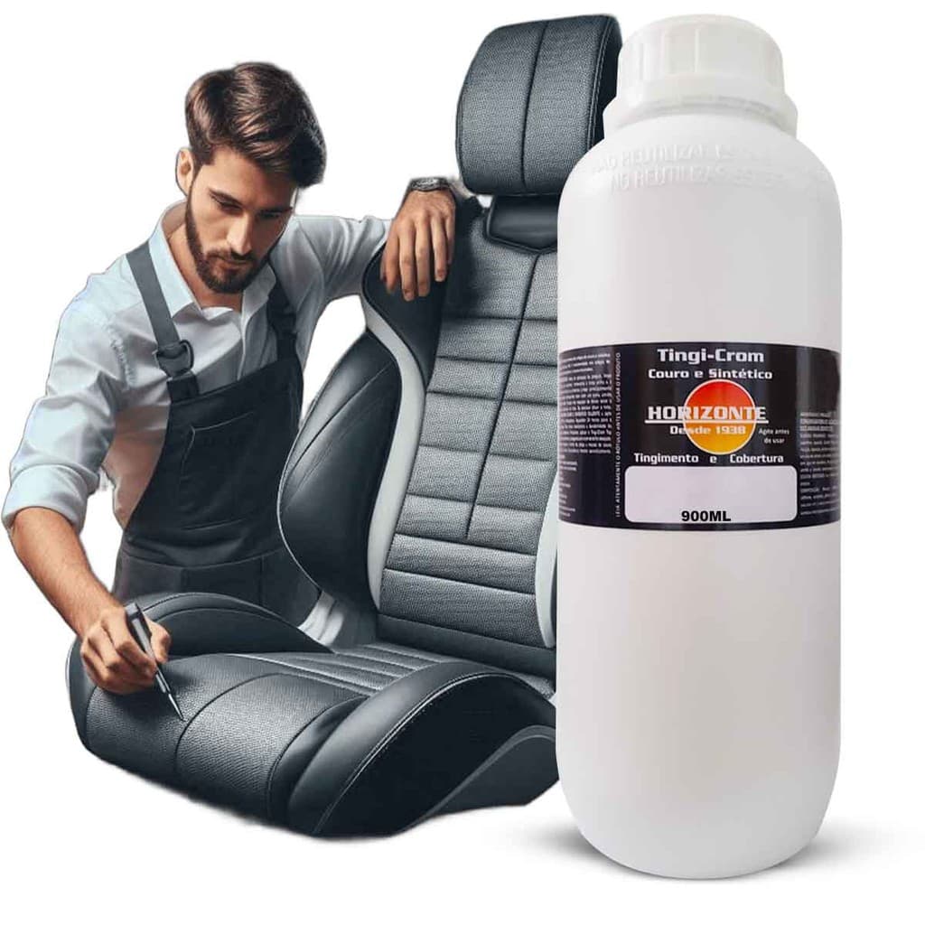 tinta para banco de couro automotivo de carro 900ml horizont