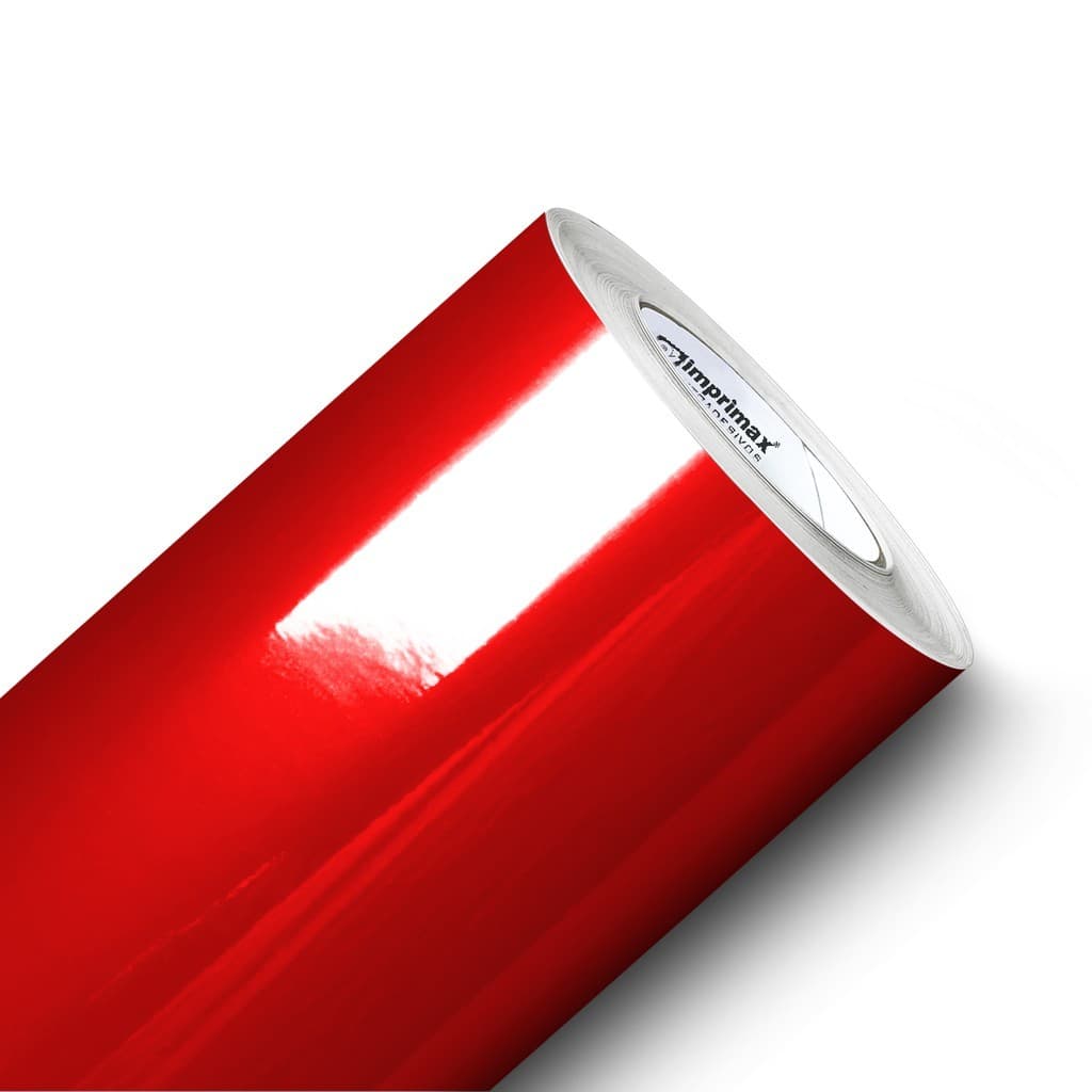 Pelicula Metalizada Metal Envelopamento Autocolante Cromo Geladeira Moveis Eletro Vermelho Red