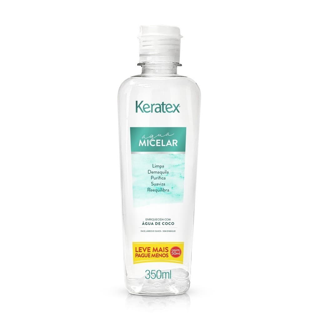 Água micelar Keratex Enriquecida com Agua de Coco 350 ML