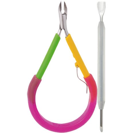 Alicate Para Cutículas Delicate Aço Inox + Mini Espatula Mod 622-3