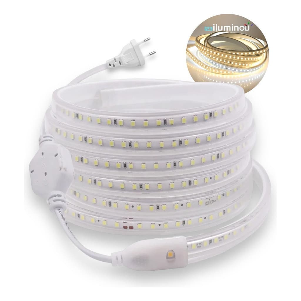 Mangueira 120 Led Por Metro 20m Branco Quente Frio Ou Neutro