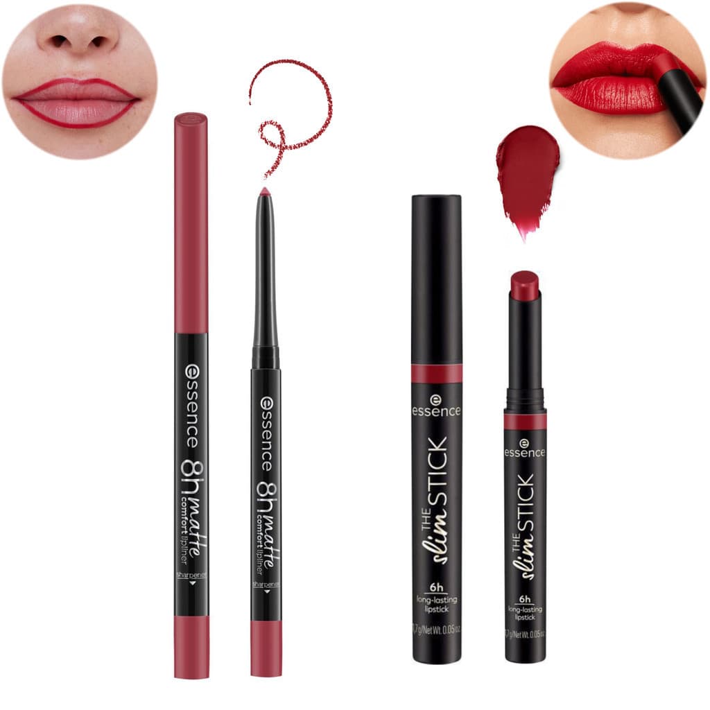 KIT Batom + Lápis Labial 2 essence