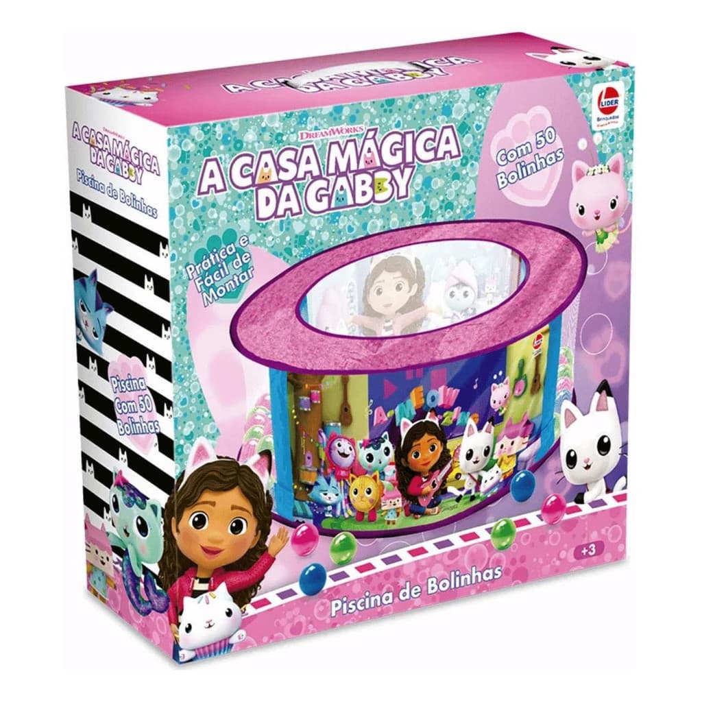 Piscina De Bolinhas A Casa Mágica De Gabby Com 50 Bolinhas