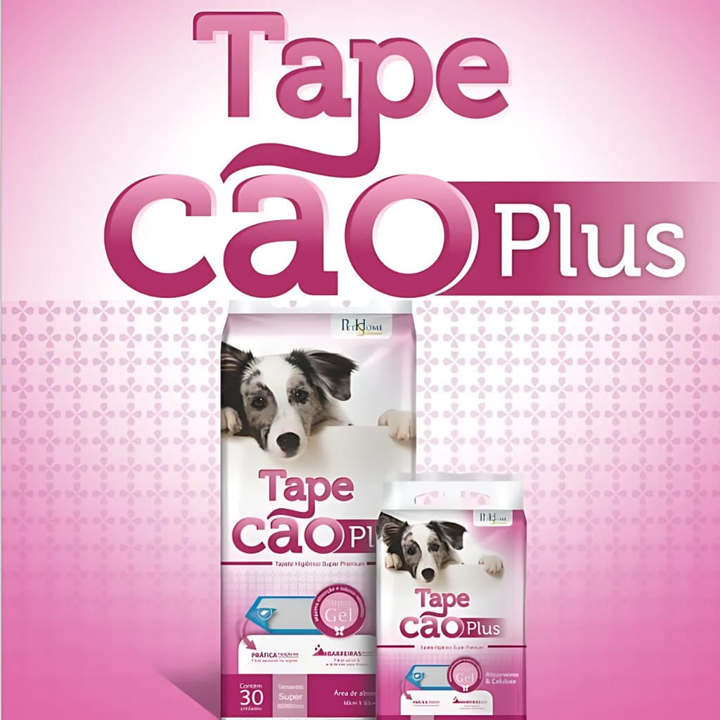 Tapete Higiênico TapeCão Plus 30 Unidades 80X60Cm